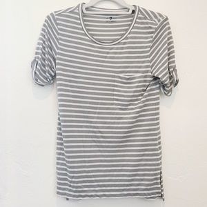 7 For All Mankind Striped Tee